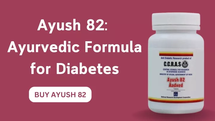 ayush 82 ayurvedic formula for diabetes