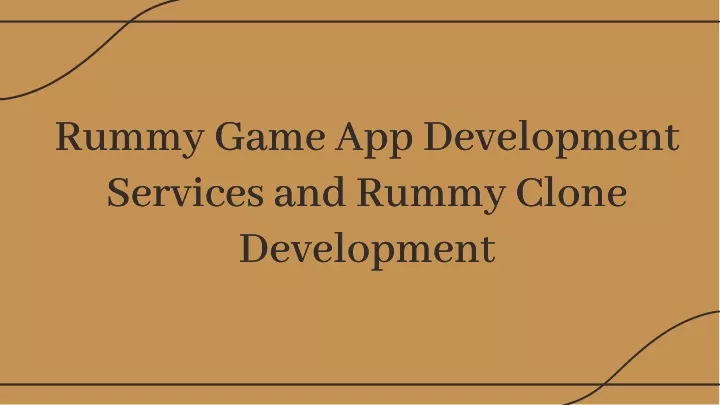 rummy game app development services and rummy