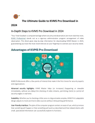 The Ultimate Guide to KVMS Pro Download in 2024
