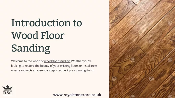 introduction to wood floor sanding