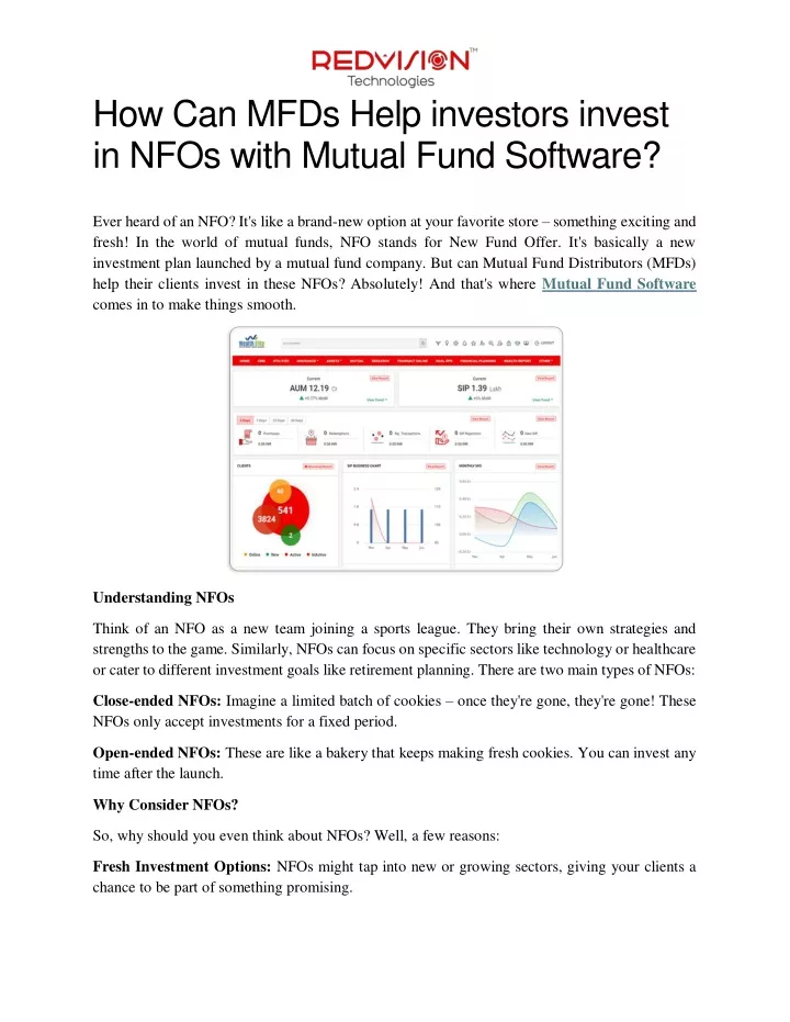 how can mfds help investors invest in nfos with