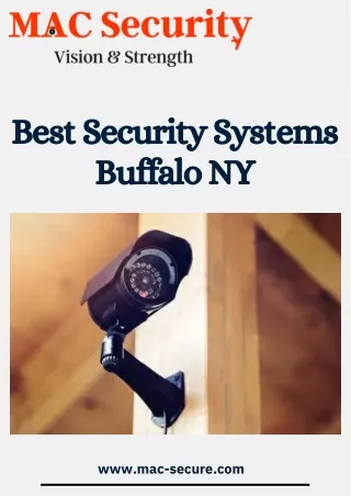 Best Security Systems in Buffalo NY | Mac Security