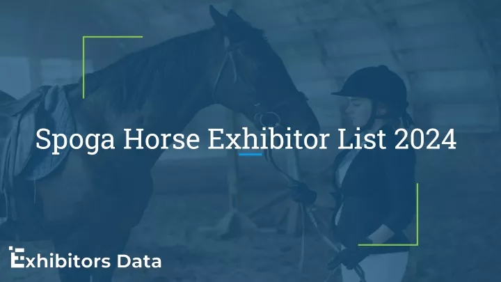 spoga horse exhibitor list 2024