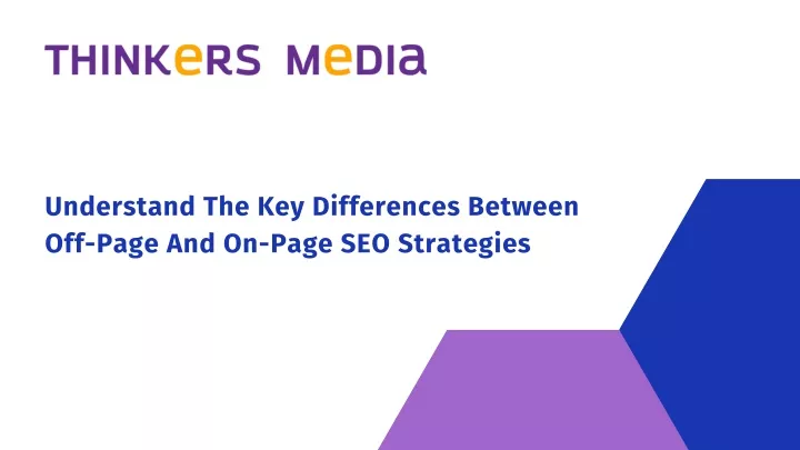 understand the key differences between off page