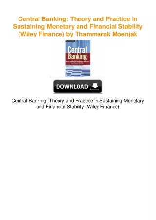 Central Banking: Theory and Practice in Sustaining Monetary and Financial