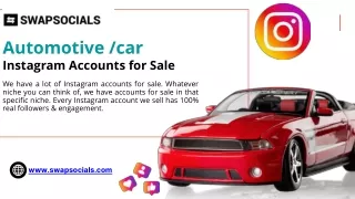 Automotive Instagram account for sale