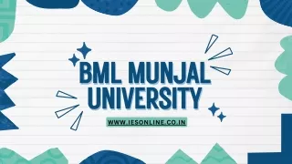 bml munjal bml munjal university university