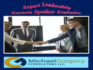 Expert Leadership Keynote Speaker Available