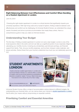 Discovering Shared Living Areas for Learners in London