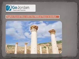 Explore Sacred Sites with Our Biblical Tours in Jordan