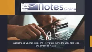 Notes Online