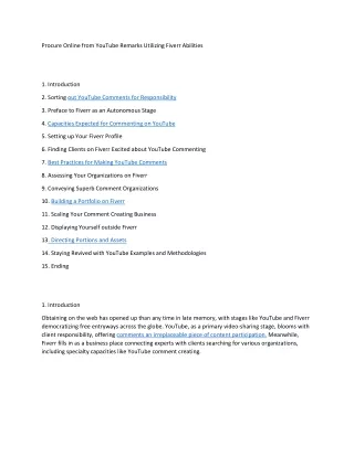 procure online from youtube remarks utilizing