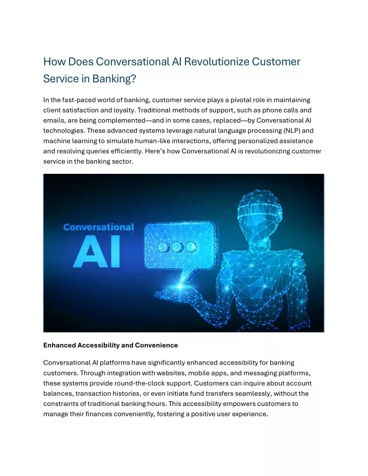 how does conversational ai revolutionize customer