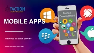 App Developers India Taction Software Mobile App Development Company in India