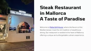 Steak Restaurant in Mallorca | A Taste of Paradise