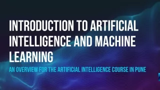 artificial intelligence course in pune