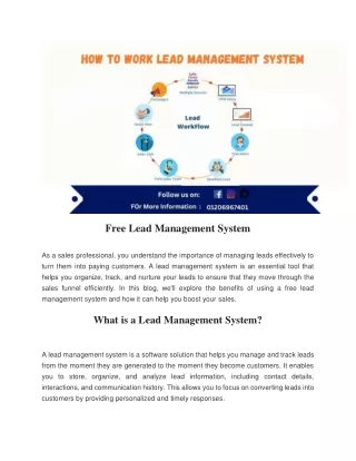 Free Lead Management System 2.0