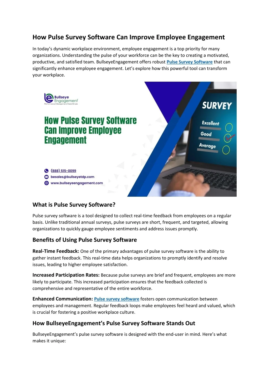 PPT - How Pulse Survey Software Can Improve Employee Engagement ...