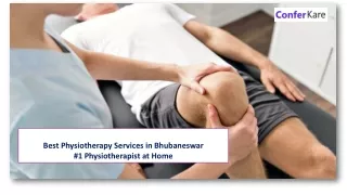 Best physiotherapy service in Bhubaneswar - physiotherapist at home - ConferKare