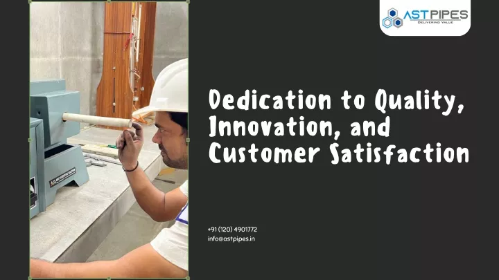 dedication to quality innovation and customer