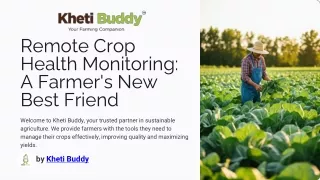 Remote Crop Health Monitoring A Farmers New Best Friend