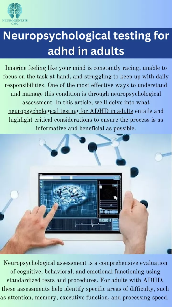 neuropsychological testing for adhd in adults