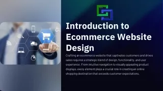 introduction to ecommerce website design crafting