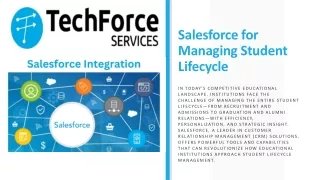 Salesforce for Managing Student Lifecycle