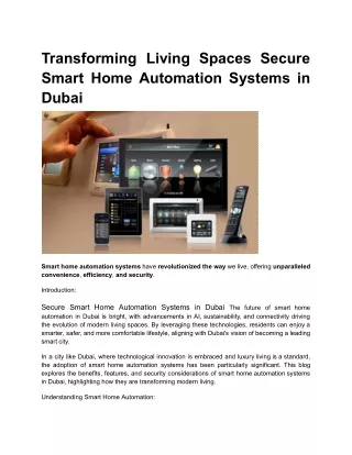 Transforming Living Spaces_ The Rise of Secure Smart Home Automation Systems in Dubai (1)