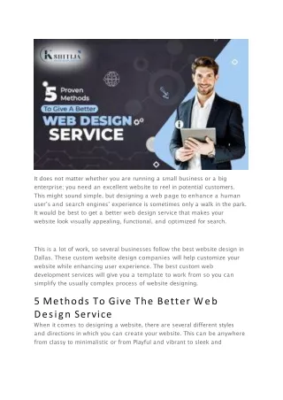 web design service