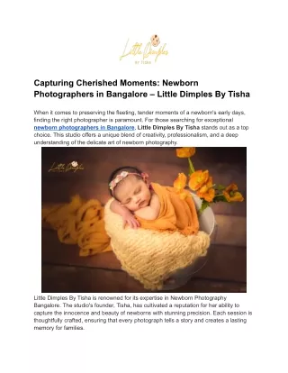 Capturing Cherished Moments_ Newborn Photographers in Bangalore – Little Dimples By Tisha