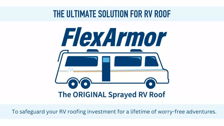 the ultimate solution for rv roof