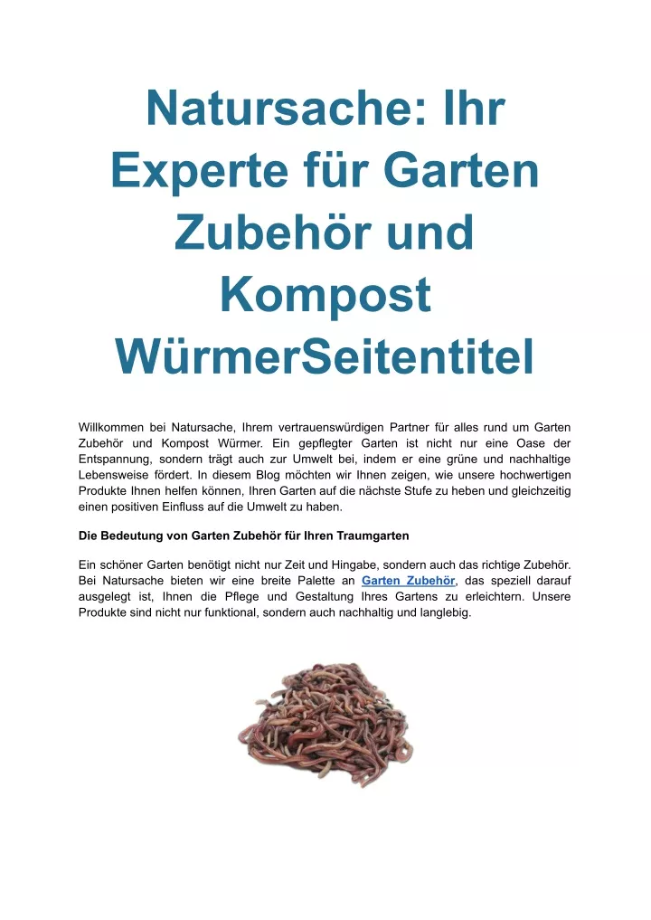 natursache ihr experte f r garten zubeh