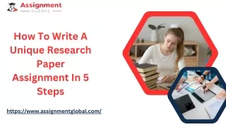 how to write a unique research paper assignment