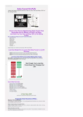 Sales Funnel Kit (PLR)
