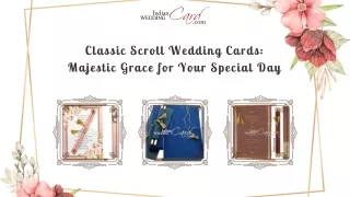 Classic Scroll Wedding Cards Majestic Grace for Your Special Day