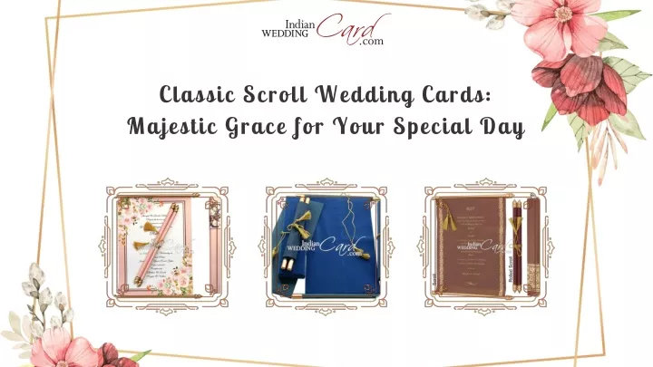 classic scroll wedding cards majestic grace