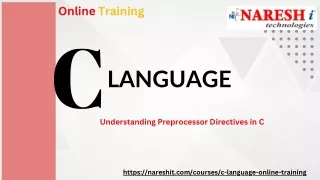 preprocessor directives in C programming