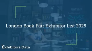London Book Fair Exhibitor List 2025
