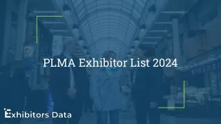 PLMA Exhibitor List 2024