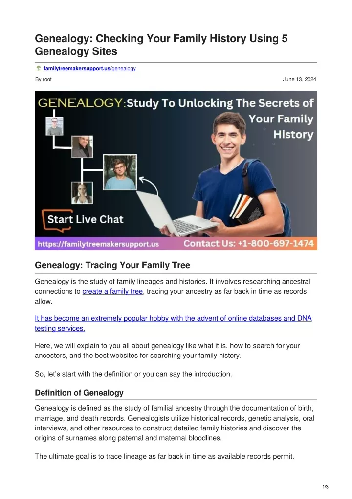 genealogy checking your family history using