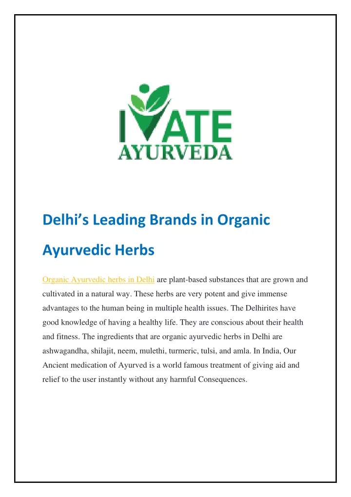 delhi s leading brands in organic