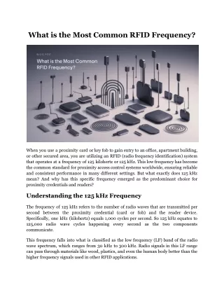 what is the most common rfid frequency