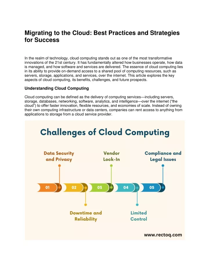 migrating to the cloud best practices