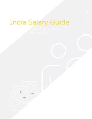 India Salary Guide 2024 For Companies To Hire Top Talent From India