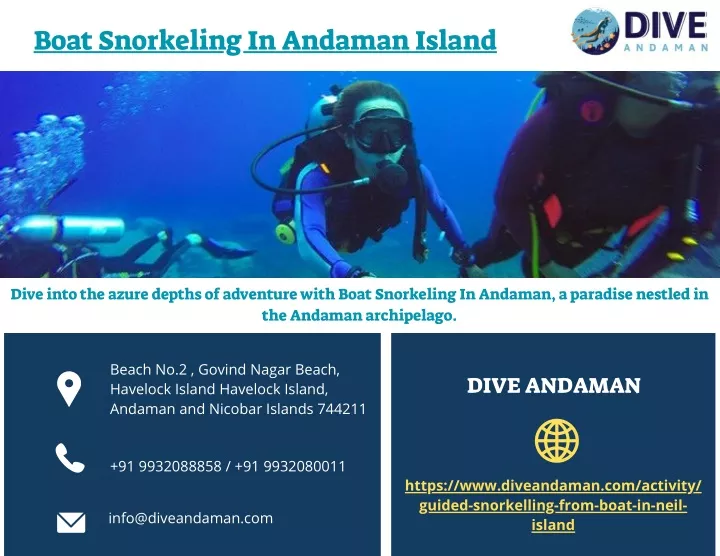 boat snorkeling in andaman island