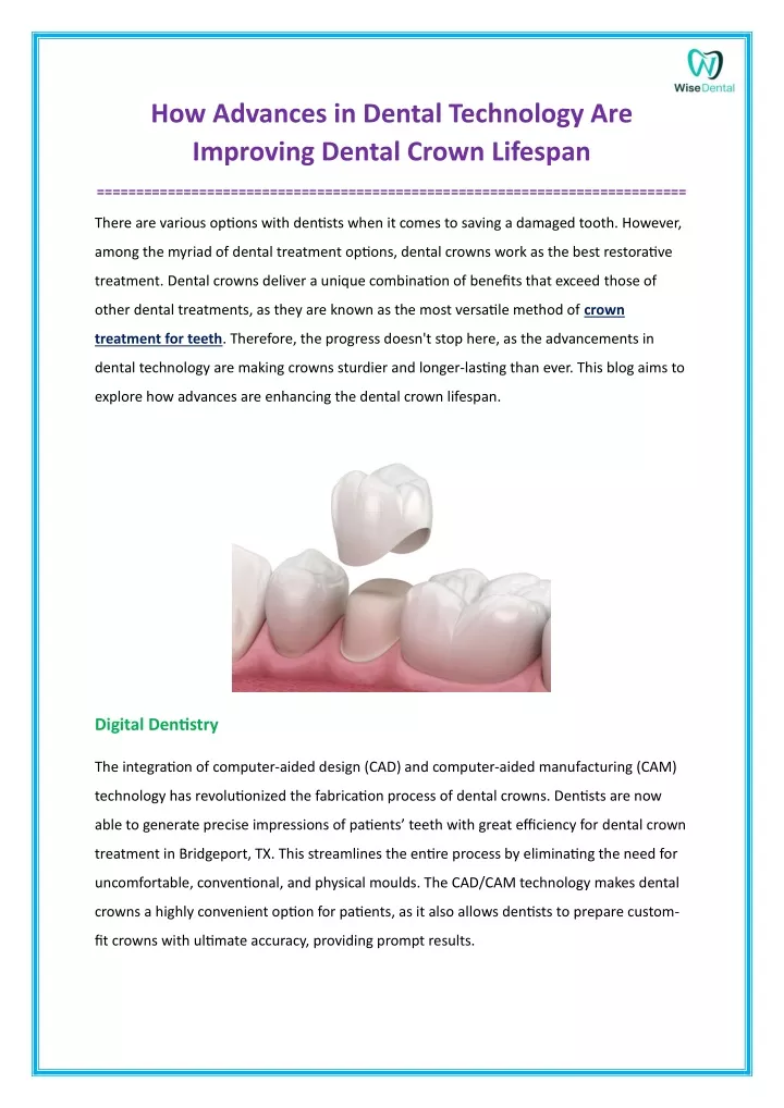 how advances in dental technology are improving