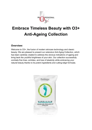 Explore Best Anti-Aging Creams by O3