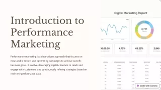 introduction to performance marketing