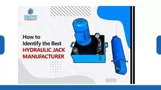 How to Identify the Best Hydraulic Jack Manufacturer